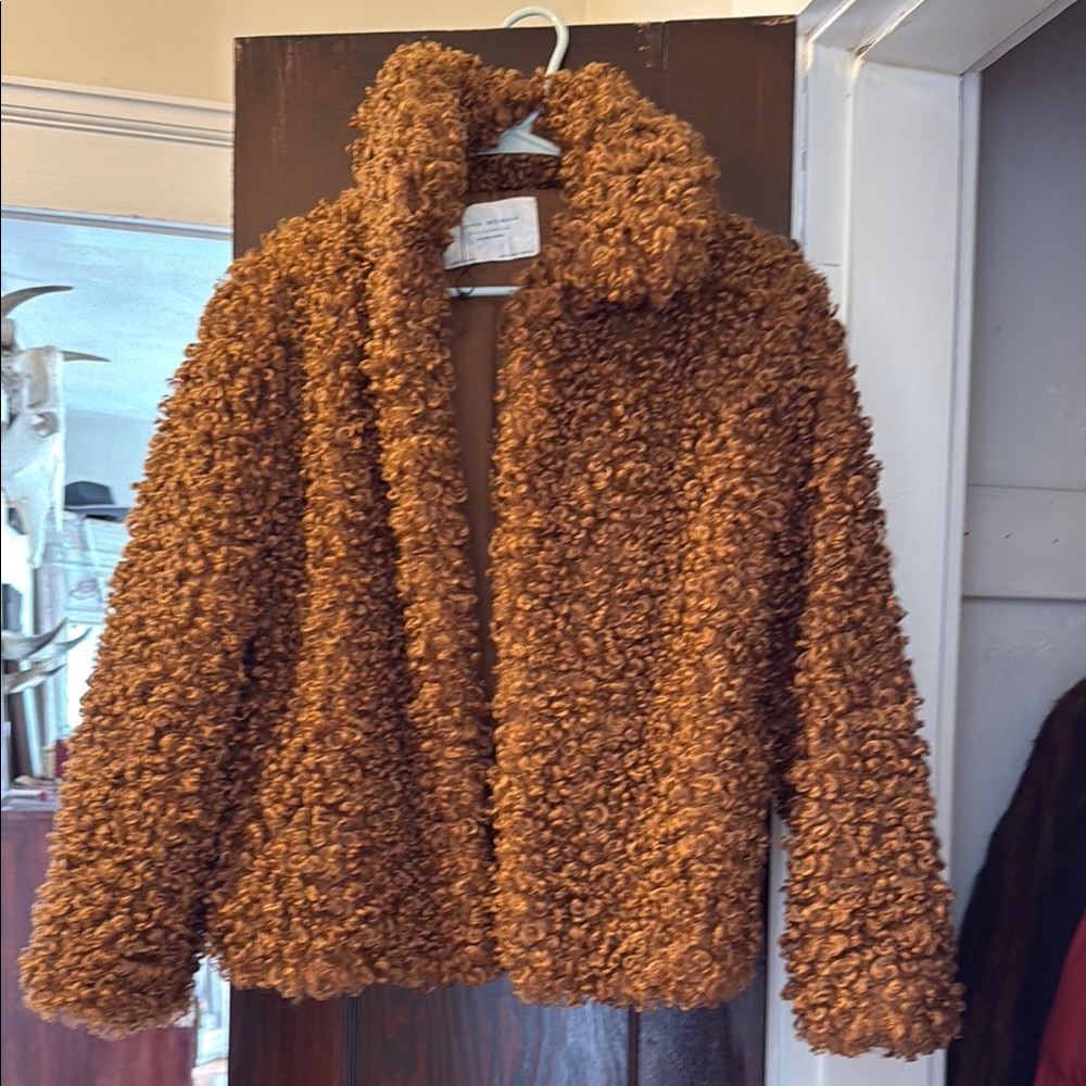 Cozy Brown Faux Fur Jacket